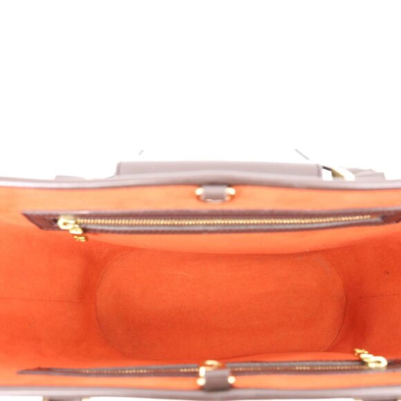 Louis Vuitton Manosque PM Damier Ebene Shoulder Bag Brown - Picture 12 of 16